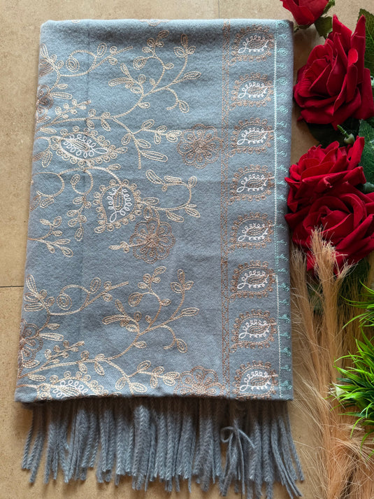 Pastel threads aari work stoles
