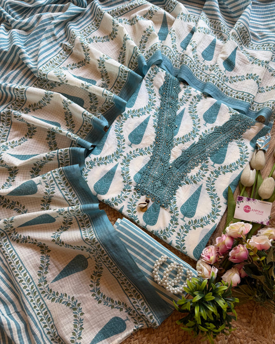 Pine tree pure cotton coloured suit set