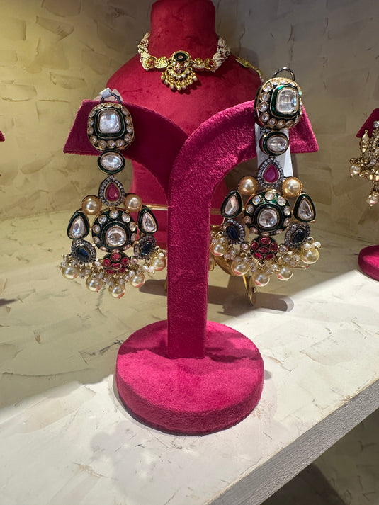 Sabyasachi navratna earrings