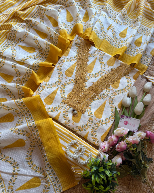 Pine tree pure cotton coloured suit set