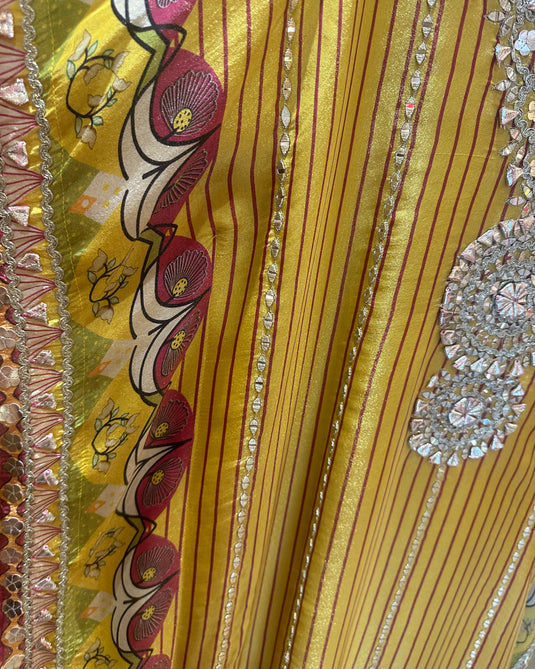 Article 18 yellow stripes kaftan