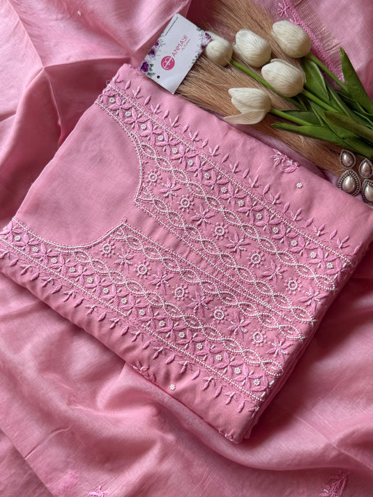 Pure Mul Chikankari suit set (Vol-4)