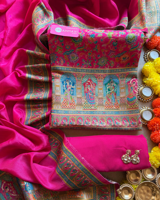 Kaani weave pure silk suit set