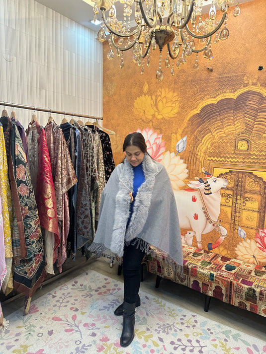 Soft furry capes styles