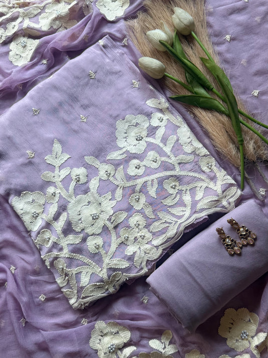 Chinnon Karachi work Pakistani suit set