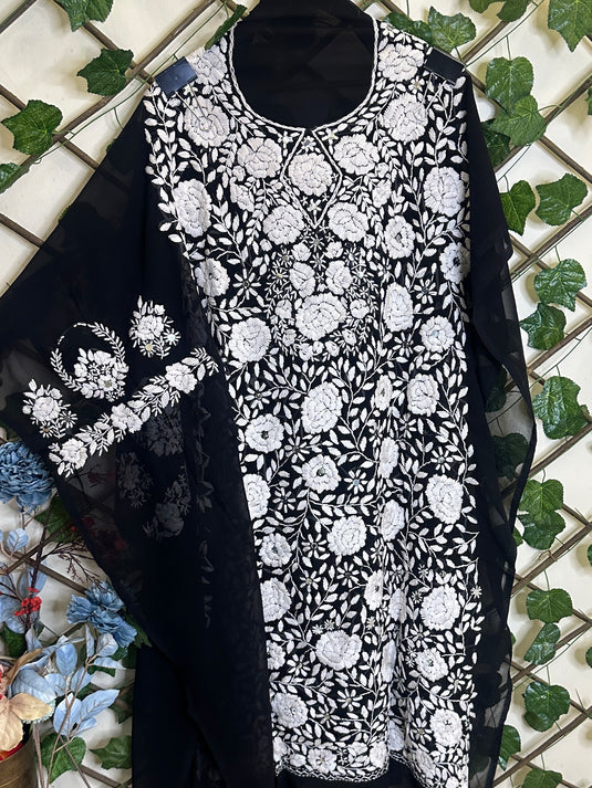 Pure Georgette Phulkari kurtas