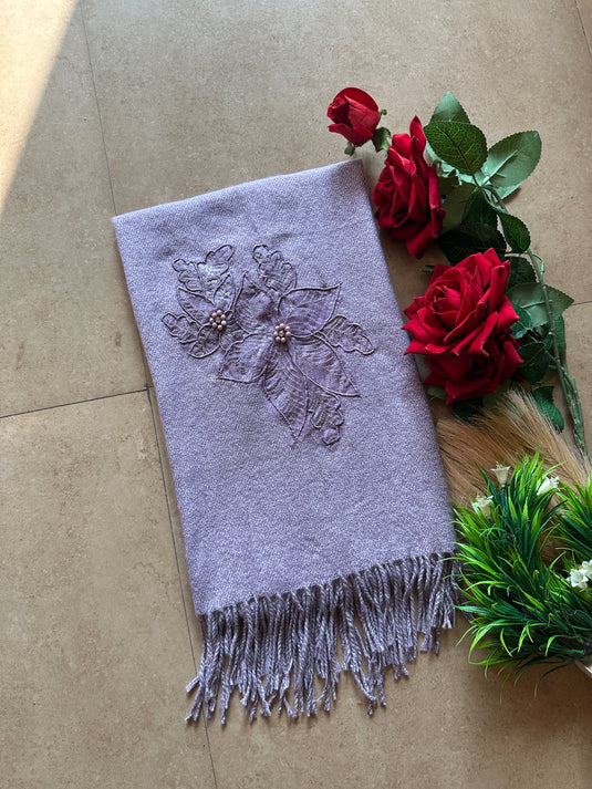 Organza panel patched stoles