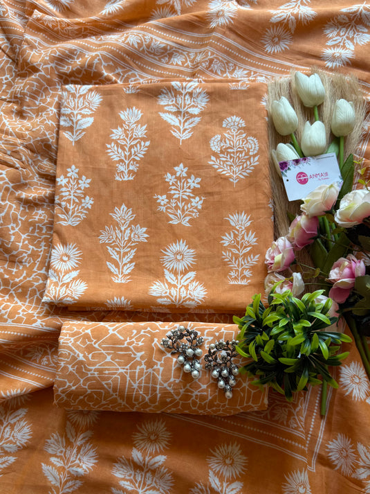 Guldasta print Cambric cotton suit set