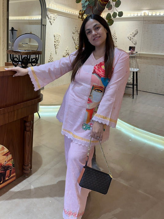 Pretty lady pure linen coord set