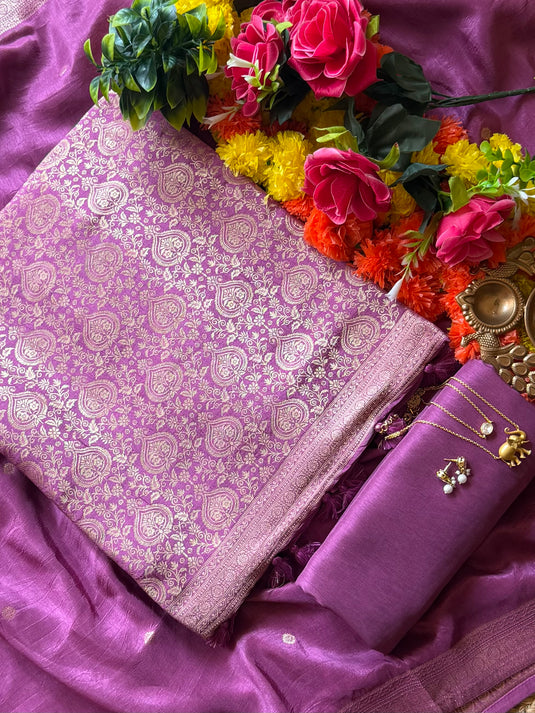 Brocade Silk tassel work suit set