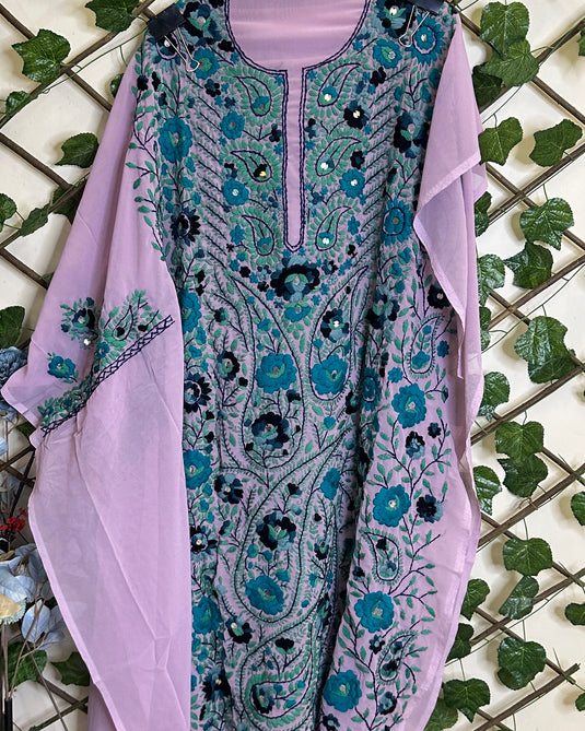 Pure Georgette Phulkari kurtas