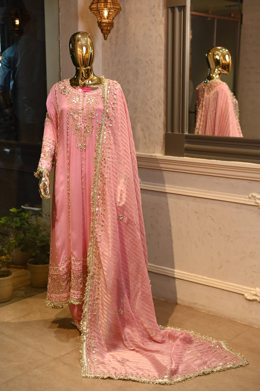 Gotta patti anarkali suit set