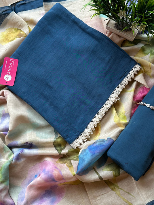 All over pure mul coloured handpaint suit set