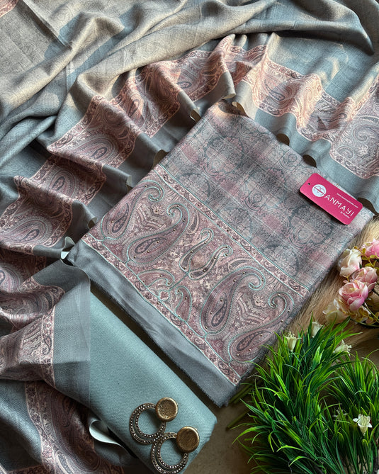 Check print soft spun suit set