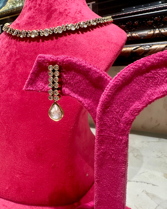 Antique gold kundan string set