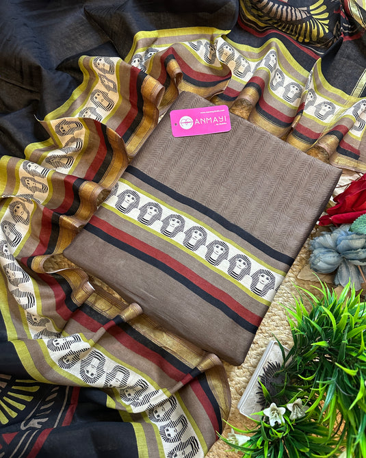 Pure Maheshwari assorted summer tones suit