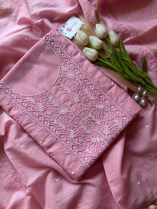 Pure Mul Chikankari suit set (Vol-2)