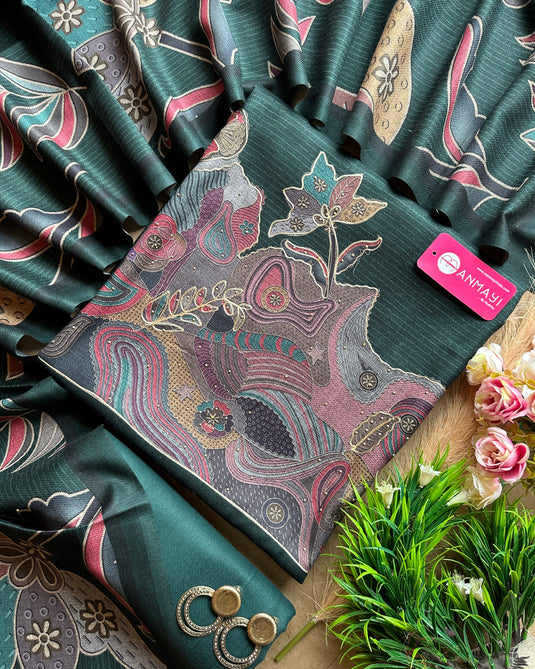 Abstract highlights soft spun suit set