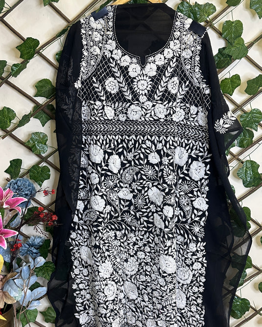 Pure Georgette Phulkari kurtas