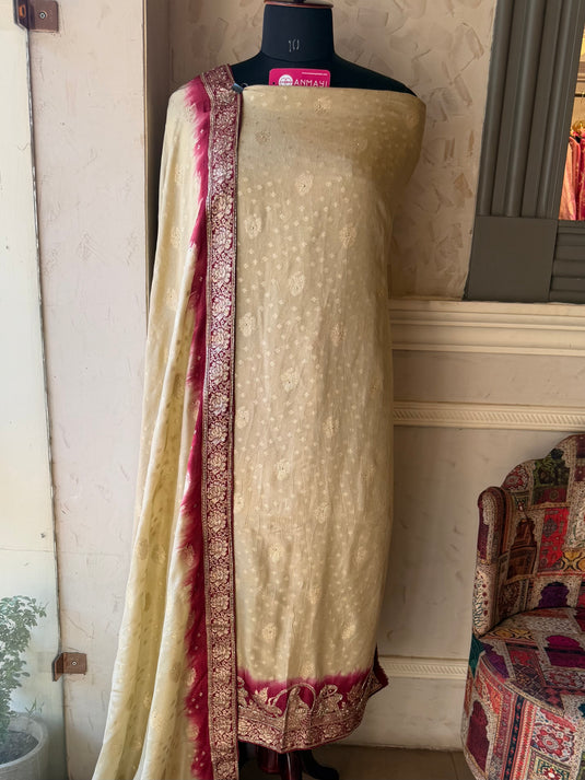 Shaded ombre highlights Dolla silk suit set