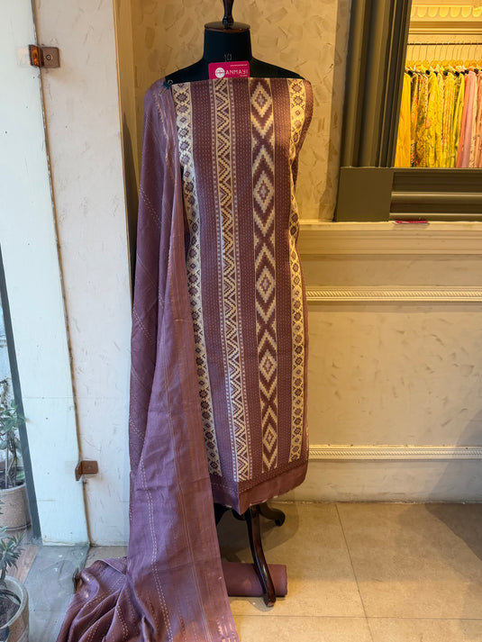Weave Patola pure Maheshwari suit set