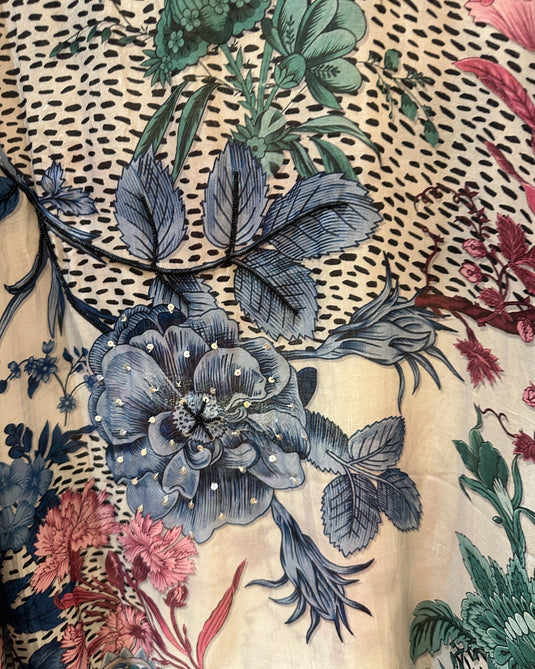 Assorted pure muslin digital print suit sets with highlights