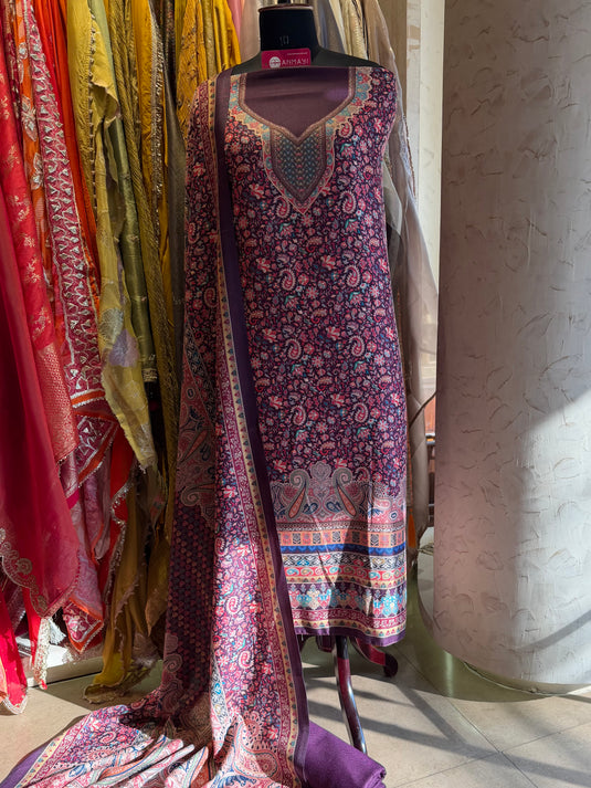 Kani print digital soft spun suit set