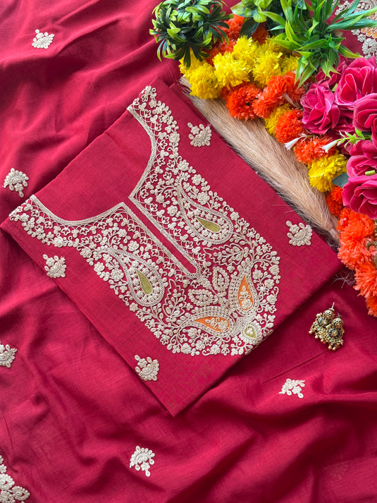 Dori weaves pure Mul cotton suit set