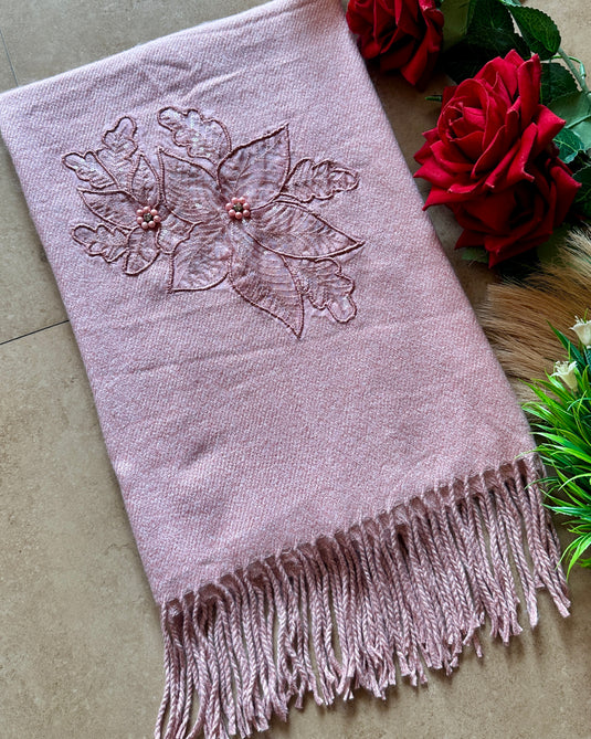 Organza panel patched stoles