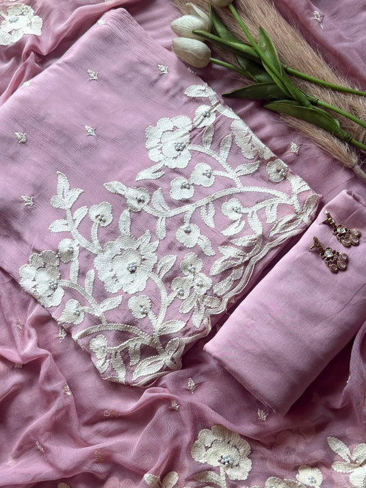 Chinnon Karachi work Pakistani suit set
