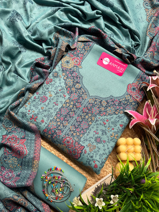 Kani work jamawar suit sets