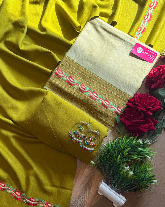 Merino wool suits with embroidered kullu work design 2