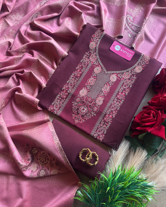 Jamawar glam combination suit set