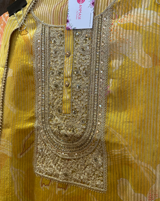 Article 2 shimmer lines organza Dori neck