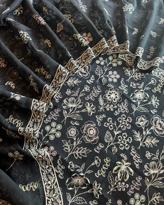 Botanical thread pure mul suit set