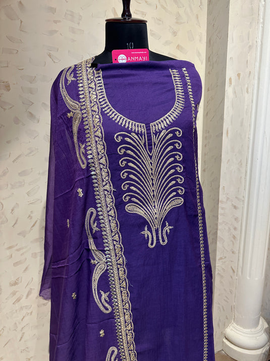 Splash festive mul chanderi dori work suit set