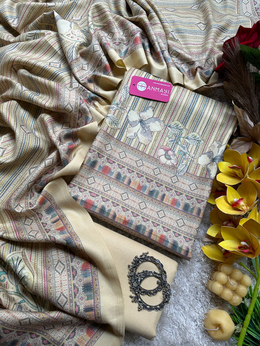 Pastel stripy floral soft spun suit sets