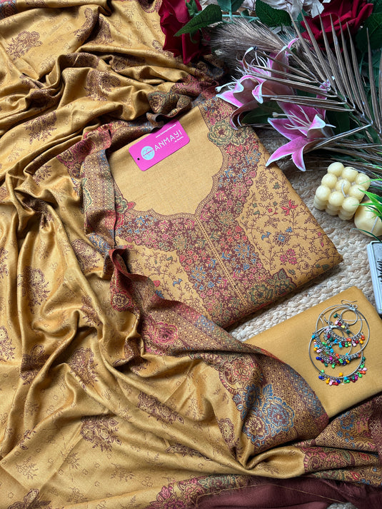 Kani work jamawar suit sets