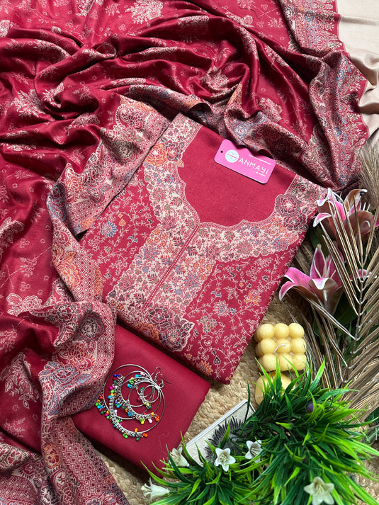 Kani work jamawar suit sets