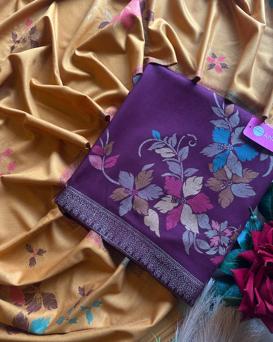 Jamawar semi formal combination suit set
