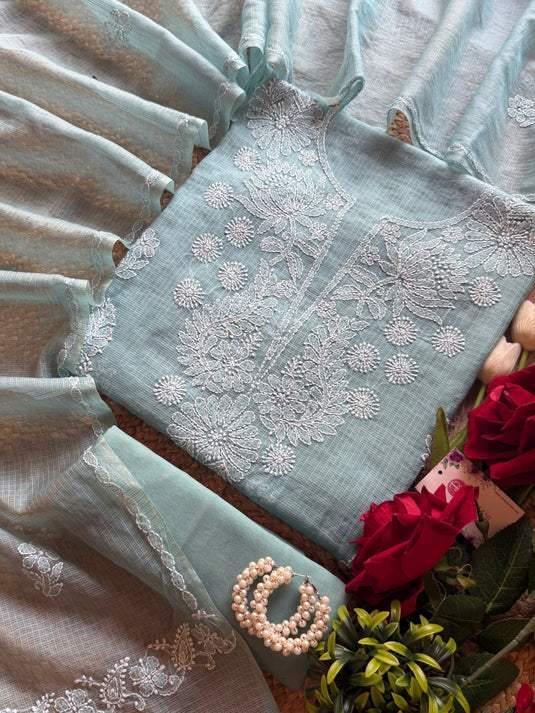 Pure Kota chikankari suit set (Vol-2)