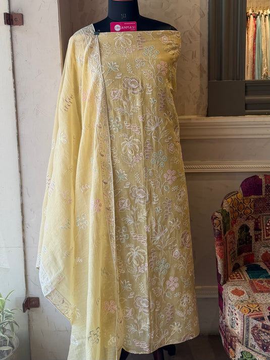 Botanical thread pure mul suit set