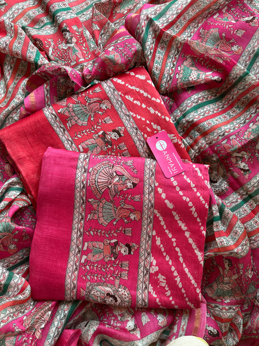 Pure Maheshwari baraat suit set
