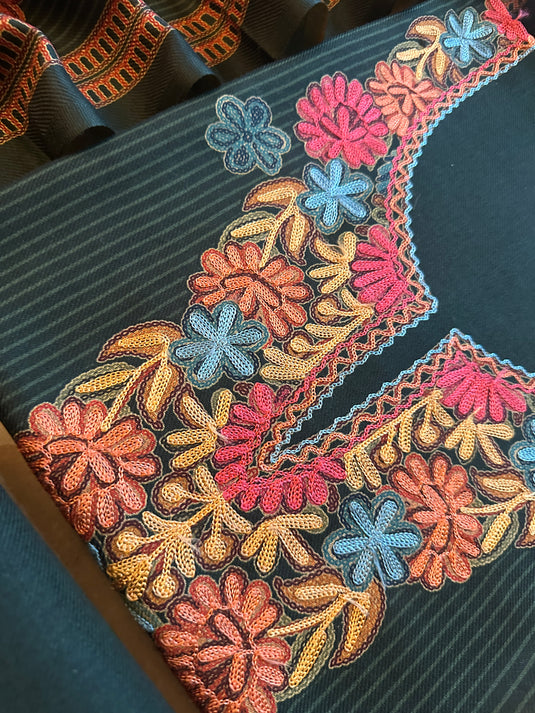 Kullu work stripes soft spun suit set