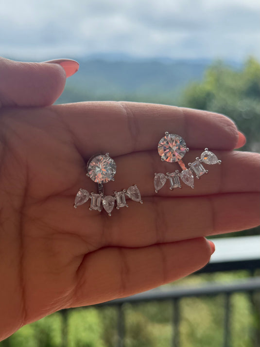 Solitaire ear cuff tops