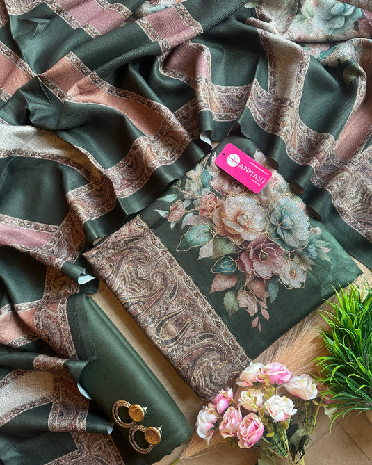 Soft spun floral garden suit set