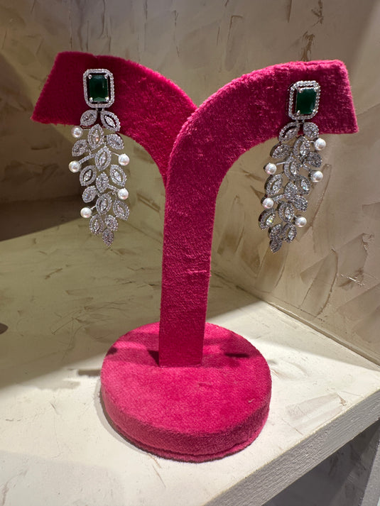 Grape bunch pearl studded earrings