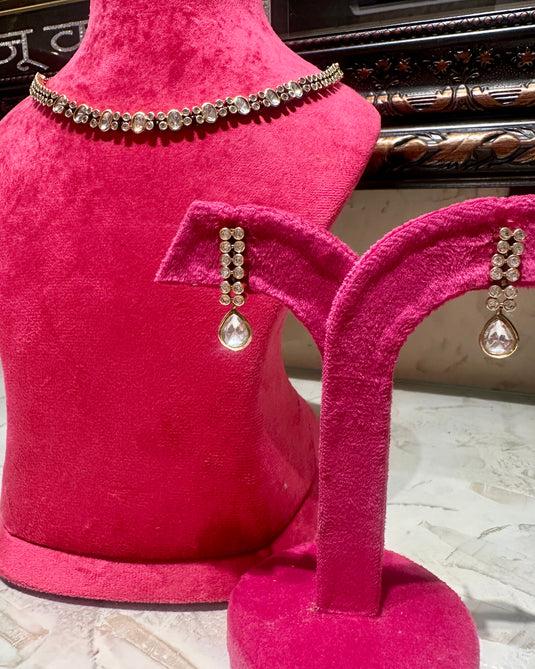 Antique gold kundan string set