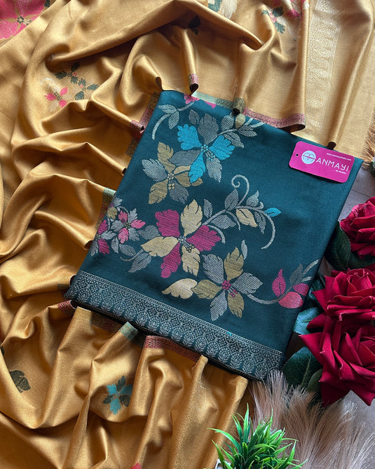 Jamawar semi formal combination suit set