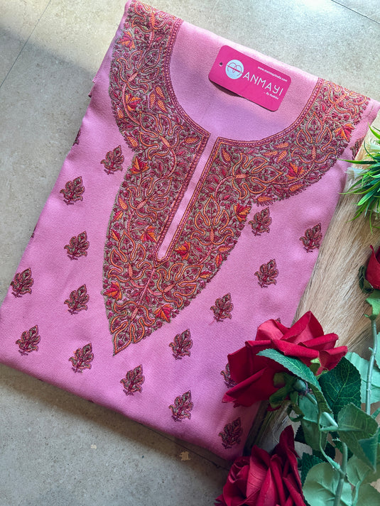 Coloured aari work Kashmiri coord sets